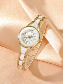 1pc Elegant Petite Graceful Girl's Quartz Watch, Clean Minimalist Dial, Suitable For Daily Wear, / Year-End Promotion / Birthday Gift / Holiday Gift - Multicolor - View 5