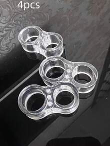 8个透明门挡 - 8字形橡胶缓冲垫，适用于门把手，防碰撞 - 彩色 - 查看 3