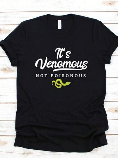 Venomous Not Poisonous Shirt Funny Snake T-Shirt Snake Lover Gift Funny Snakes Long Sleeve