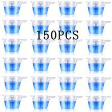 Bộ 50/100 khuôn cốc nhựa dùng một lần, khuôn nhựa silicon, dụng cụ làm đồ trang sức bằng nhựa Epoxy tự làm - Nhiều màu - Xem 16