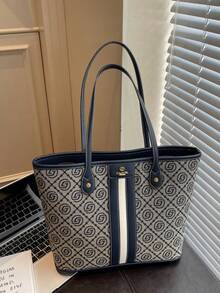 2025新款复古时尚简约大容量腋下包，多功能单肩包，通勤包，女士品牌手提包 - 藍色 - 查看 13