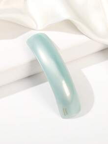 1pc French Large Arc-Shaped Adjustable Hair Clip Barrette For Women, Automatic Clasp - Multicolor - View 13