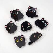 7pcs Black Cat Double-Sided High Definition Memo Clips, Snack Sealing Clips, Butt Clips - Multicolor - View 5