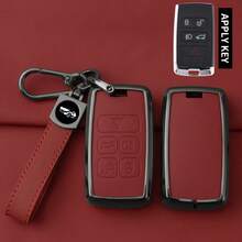 Zinc Alloy Car Key Fob Cover, Compatible With Land Cruiser, Jaguar Key Chain Protector With Keychain | Scratch-Resistant And Shock-Proof, Fits Land Cruiser Evoque, Sport Vogue, Discovery 5, I-PACE 2018-2023 Models - Multicolor - View 8