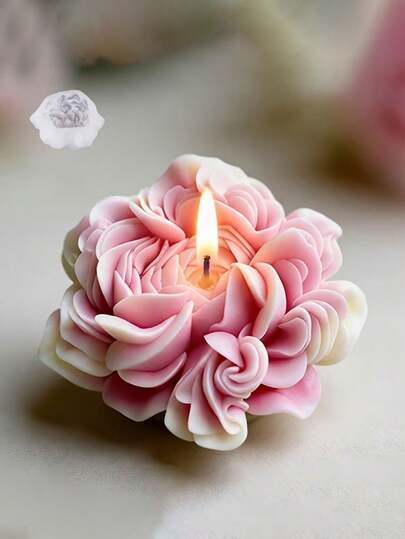 Silicone Candle Mold | Beautiful Buttercup Wax Candle Mold, Artistic Floral Gypsum Scented Candle Making - Handcrafted Soap, Epoxy Resin Mold, Cement Handicrafts Display, Suitable For Various Festival Gifts, Decorative Items, Home Decorations