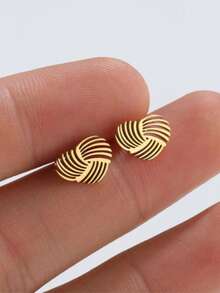 1对复古镂空耳环，不锈钢心形耳环，送给珠宝爱好者的完美情人节礼物 - GED528 - 查看 8