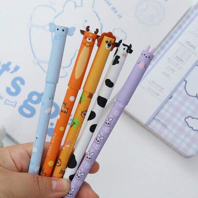 Stylos-gel effaçables, encre thermique effaçable, encre multicolore, design porte-stylo, pointe de 0,5 mm, 8 couleurs de recharge, outil de bureau et d'écriture, cadeau pour les fêtes et anniversaires, papeterie de bureau et scolaire
