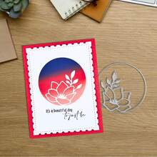 创意花朵切割模具，DIY剪贴簿相册和压花模板，贺卡制作工具，卡片纸切割工艺品，礼品卡制作模板模切。 - 銀色 - 查看 8