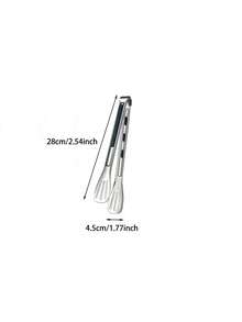 1个装 7/9/11/13号食物夹，家用面包食物夹，厨房夹，耐热硅胶材质，适用于烹饪、烘焙、烧烤、牛排等。 - 墨綠色 - 查看 10