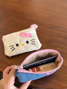 SANRIO 1个卡通可爱迷你钱包，多功能零钱包兼卡包，方便携带，适合在家、旅行、购物或野餐时存放硬币、银行卡和其他小物件。是生日派对、母亲节、情人节和节假日送给朋友的理想礼物。 - 彩色 - 查看 9