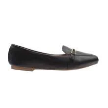 Mocassim Feminino Bico Quadrado Francês Sapato Sapatilha Feminina Promoção - Preto - Visão 3