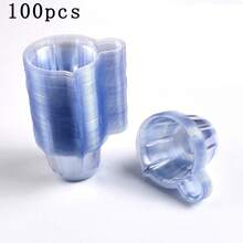 Bộ 50/100 khuôn cốc nhựa dùng một lần, khuôn nhựa silicon, dụng cụ làm đồ trang sức bằng nhựa Epoxy tự làm - Nhiều màu - Xem 15