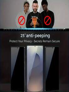 5pcs 9H Full Coverage Privacy Screen Protectors Compatible With Samsung S25 FE S24fe S23 Fe S21 FE S20 Fe Privacy Protection Tempered Glass Compatible With Galaxy A07 A17 A06 A13 A14 A15 A16 A23 A24 A25 A26 A33 A34 A35 A36 A52s A53 A54 A55 A56 M35 Glass - Clear - View 2