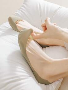 3双装女士3D船袜透气加厚蝴蝶结足部按摩保健女士夏季袜冰丝袜浅口隐形袜硅胶防脱丝船袜 - 彩色 - 查看 4