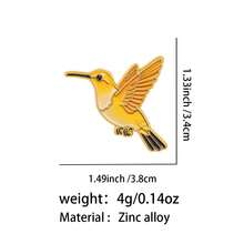 Ghim cài áo hình chim ruồi nhiều màu sắc, hình động vật ngộ nghĩnh, ghim cài ve áo, huy hiệu cài trên ba lô, phụ kiện quần áo, trang sức, quà tặng bạn bè. - Nhiều màu - Xem 20