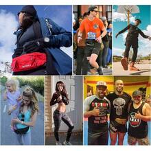 WATERFLY Riñonera Pequeña Running Bolsa de Cintura delgada Resistente al Agua Hombre y Mujer para Deportiva Ciclismo Senderismo Correr Viajar - Burdeos - Ver 8