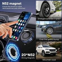 360 °   Rotatable Magnetic Phone Holder Car Gym Mirror Smooth Surface Foldable Retractable Suction Cup Mount - K007-1 chiếc - Xem 4
