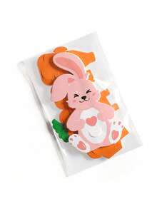 20pcs Easter Gift Set (10 Rabbit Cards + 10 Carrot Gift Boxes) - Candy And Jewelry Gift Boxes For Holiday Packaging And Easter Candy & Spring Celebration Decoration - Multicolor - View 7