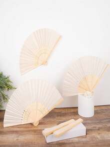 10/5/2pcs/Set & 1pc Wedding/Party Folding Paper Hand Fan