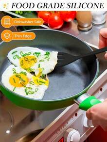 Bộ thìa silicon - Chịu nhiệt, chống dính, màu đỏ và đen, dụng cụ nấu ăn nhà bếp lý tưởng. - Nhiều màu - Xem 11