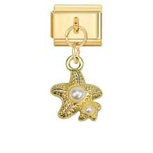 1件金色吊坠模块化DIY手链，包含海星、贝壳、海豚、海龟等海贝元素，都市休闲风格，万圣节和圣诞节必备单品，秋季色调，本土风情，实用时尚，圣诞风格，迷人设计，不锈钢饰品，圣诞装饰，秋季办公室穿搭，派对穿搭指南，圣诞礼物，圣诞家居装饰，优雅黑色风格，复古夏季，优雅服饰 - M291763 M292608 - 查看 11