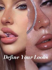 One Nose Piercing Kit With Silver Nose Stud, One Pack Of Nose Piercing Guns, Disposable Nose Piercing Kit, White Nose Piercing Gun Kit Tools. - Bạc - Xem 4