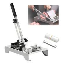 Rebanadoras Manual Cortadora Carne Jamon Verduras Alimentos Plateado - Plateado - Ver 2