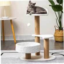 猫抓柱替换件，天然剑麻绳猫抓柱替换件，幼猫攀爬塔猫家具配件替换抓柱，磨爪猫杆替换件，猫攀爬架替换杆，多种规格满足不同需求 - 彩色 - 查看 9