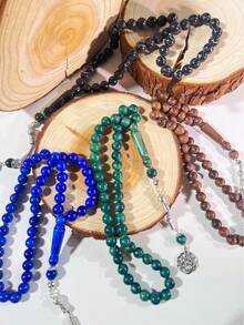 1pc Resin-Like 45pcs Transparent Jelly Muslim Prayer Beads Rosary Tasbih Middle Eastern Prayer Beads - Multicolor - View 4