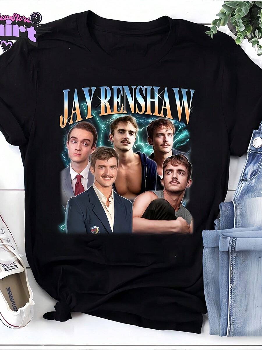 Camiseta Vintage Bootleg de Jay Renshaw, Camiseta Chit de Jay Renshaw, Camiseta Chit de Jay Renshaw divertida, Camiseta Chit de Jay Renshaw meme - Negro - Ver 1