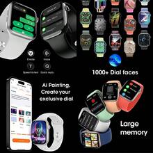 PANDA 11X Smart Watch, 2.08" HD Display, Bluetooth Calling, Message Preview, NFC Access, Sports Modes, Sleep & Health Monitoring, Customizable Dials, Weather Forecast, 3ATM Waterproof For Swimming, AI Smart Watch For Men & Women - Black - View 5