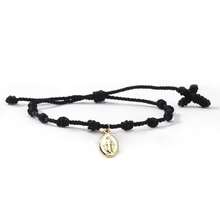 1 Peça Pulseira Minimalista de Moda com Cruz, Pulseira da Marca Jesus, Pulseira Pingente, Pulseira Trançada Colorida, Pulseira Trançada de Corda Peruana, Pulseira Religiosa, Pulseira de Casal, Pulseira de Amigo, Pulseira da Sorte, Presente de Aniversário, Presente de Família, Presente de Casal, Presente de Amigo, Presente da Sorte, Presente de Aniversário Semanal - Multicolorido - Visão 9