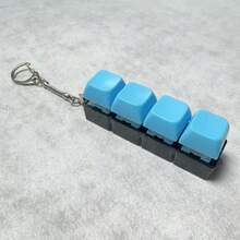 1/2/3件套机械键盘造型减压玩具，感官玩具，缓解焦虑和压力，便携式减压钥匙扣，减压礼物 - 彩色 - 查看 15
