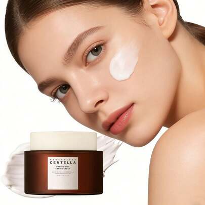 1.69 Fl Oz (50มล.) Probio Cica Enrich Cream, ไนท์ครีมบำรุงผิวหน้าจากเกาหลี ที่มีสารสกัด Centella Asiatica จากมาดากัสการ์, ให้ความชุ่มชื้นและผ่อนคลายเพื่อเสริมสร้างความแข็งแรงของผิว, สกินแคร์เกาหลี