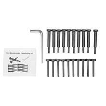 10 PCS Black Invisible Cable Railing Kit, 1/8" Cable Railing Tensioners And Terminals, T316 Stainless Steel Invisible Cable Tensioners Kit For Outdoor And Indoor Cable Railing Systems - Black - View 3