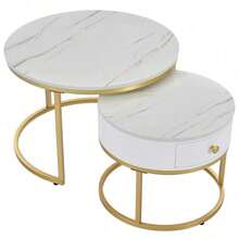 Coffee Tables - Gloss White + MDF - View 8