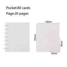 80-Pocket Mushroom Hole Card Album, Multi-Pocket 3-Inch Photo Album, INS Style Idol Card Collection Book, Kpop Card Holder Loose-Leaf Photo Card Holder - Multicolor - View 7