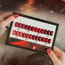 MIANEL 10ML 2026 新款冬季情人节美甲热销美白红色拉菲草猫眼凝胶指甲油红色系列猫眼磁性凝胶指甲油亮泽红色沙龙级指甲胶美甲用品 - 彩色 - 查看 5