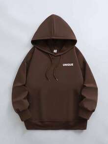 بلوزات رياضية فضفاضة وخفيفة للنساء كبيرات الحجم، منتجات جديدة لموسم الخريف المدرسي، مناسبة للخريف والشتاء - قهوة بني - مشاهدة 2