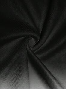 男士海龟印花带衬里休闲沙滩短裤 - 黑色 - 查看 4