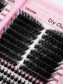 528/544/608 Eyelash Clusters, Mixed Density 10D-100D, D Curl, 10-18mm Length, Ultra-Lightweight, Soft & Long-Lasting DIY Eyelash Clusters, 3D Fluffy Segmented Lashes, Lash Extension Kit Includes Tweezers, Lash Glue & Brush - Multicolor - View 11