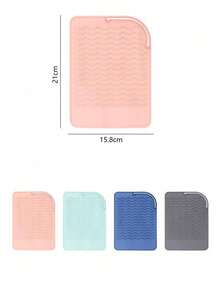 Silicone Heat-Resistant Hook Mat, Hair Straightener Storage Bag Combo, Cosmetic Organizer Bag, Mini Bag For Hair Straightener, Curling Iron, Salon Tools, Travel Makeup Case Accessories Hair Styling Kit Hair Tool Kit,Summer,Holiday - Multicolor - View 10