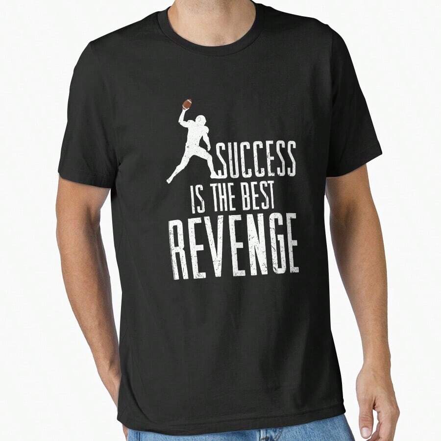 Football Success Is The Best Revenge Essential T-Shirt_101010 - Negro - Ver 1