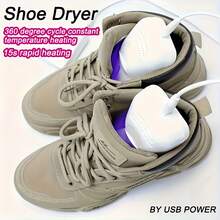 Portable USB Shoe Dryer - Smart Temperature Control, Fast Drying & Deodorizing, Suitable For Sports Shoes, Boots And Leather Shoes - USB Plug, UV Light Drying & Deodorizing, Home Shoe Dryer, Shoe Heater, For Sports Shoe Enthusiasts - Multicolor - View 10