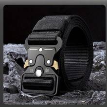 Tactical Functional Outdoor Multifunctional Nylon Waist Belt With Quick Release Metal Buckle, Suitable For Cargo Pants And Canvas Pants - Black - View 12