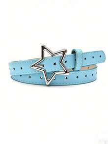 1件装女童铆钉星形镂空多功能针扣腰带 - 彩色 - 查看 4