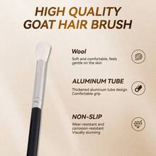 9支装100%山羊毛高光刷眼影晕染刷轮廓高光塑形化妆刷锥形美妆工具，粉底刷，遮瑕刷，腮红刷，修容刷，腮红刷，古铜粉刷，散粉刷，粉底刷，腮红刷 - 彩色 - 查看 5