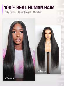 MEGALOOK 6x5 Lace Bob Wig Human Hair Ready To Go Glueless Silky Straight Bob Wig Pre-Plucked Pre-Cut Lace Breathable Cap Natural Hair Wig 10-30 Inch Daily Style - SNatural - View 6