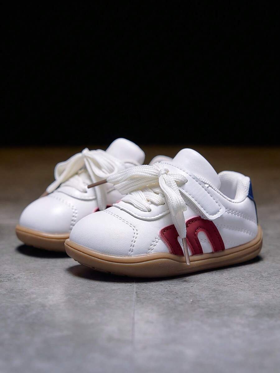 Infant Fashionable Casual Comfortable Soft Breathable Non-Slip Durable Slip-On Unisex Casual Shoes - Red - View 1