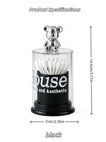 1 hộp đựng tăm hình gấu dễ thương, hộp đựng tăm/bông để bàn - Nhiều màu - Xem 6